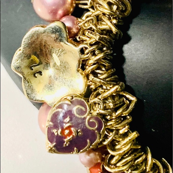 Elastic Purple Charm Bracelet - Picture 7 of 12